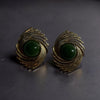Jade Vintage Swirl Earrings