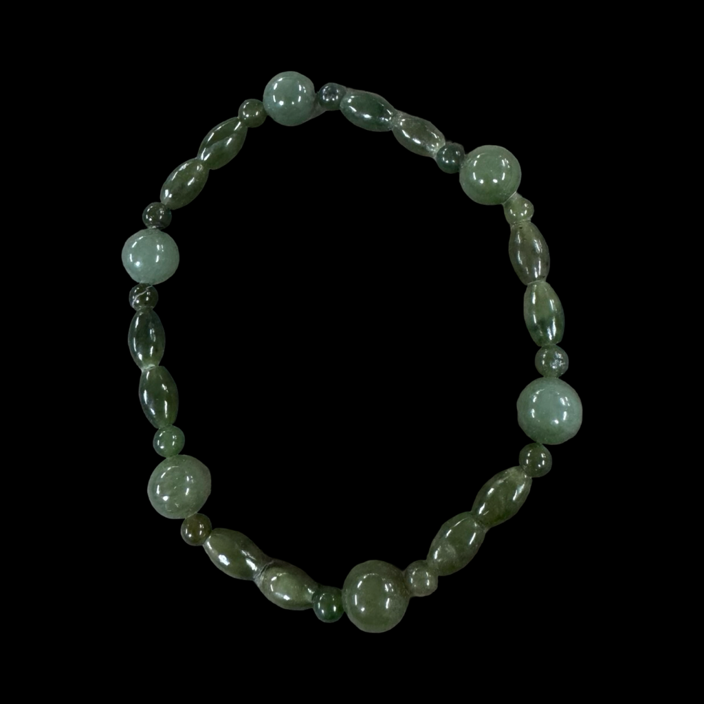 Mixed jade beaded bracelets