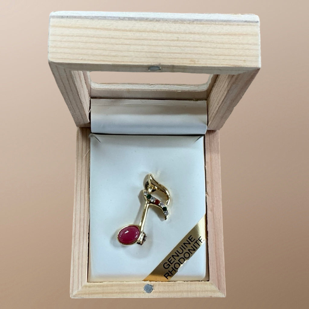 Rhodonite Melody Brooch