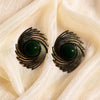 Jade Vintage Swirl Earrings