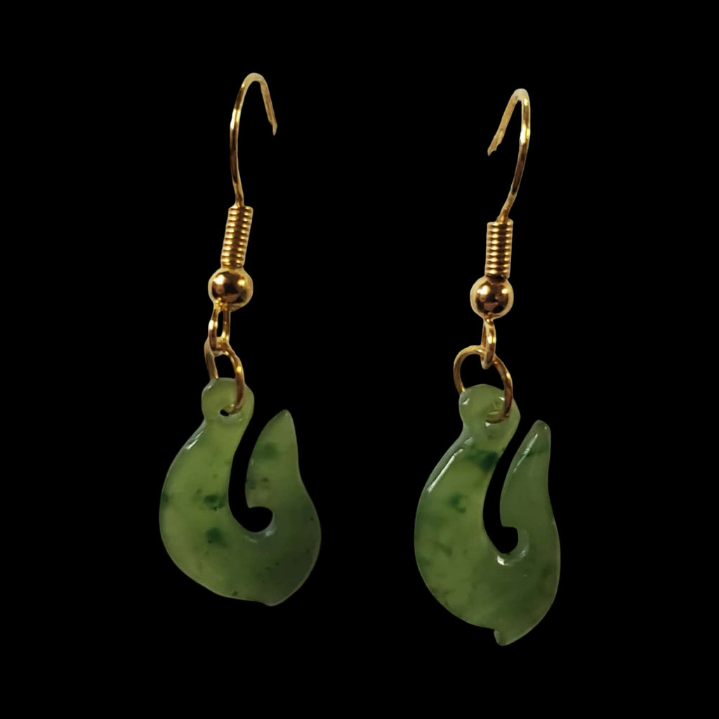 Jade Hook Earrings