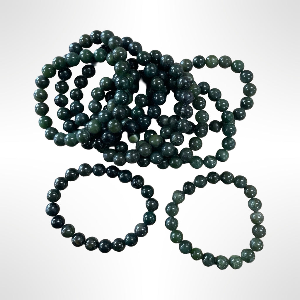 Jade Beaded Bracelet 9mm