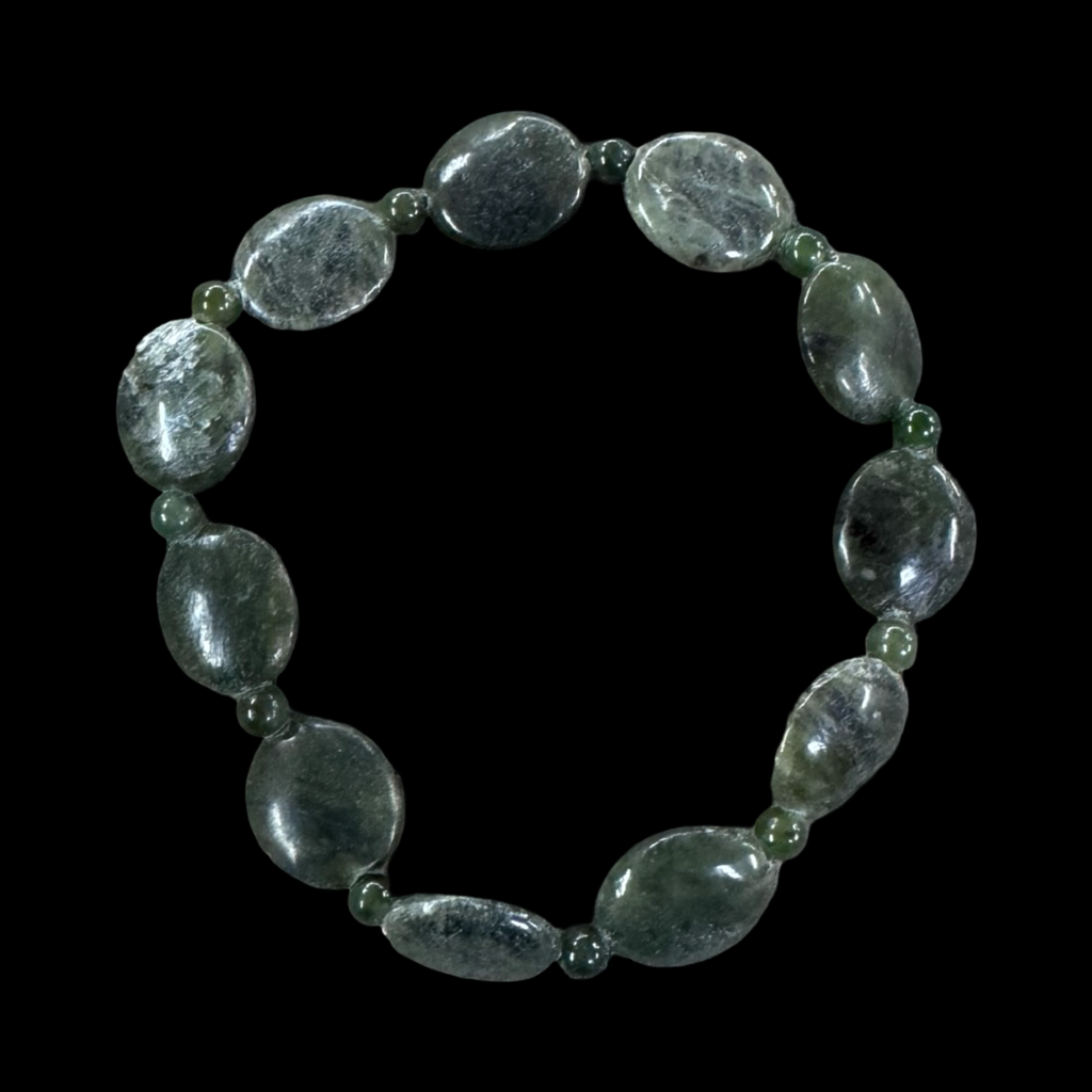 Mixed jade beaded bracelets