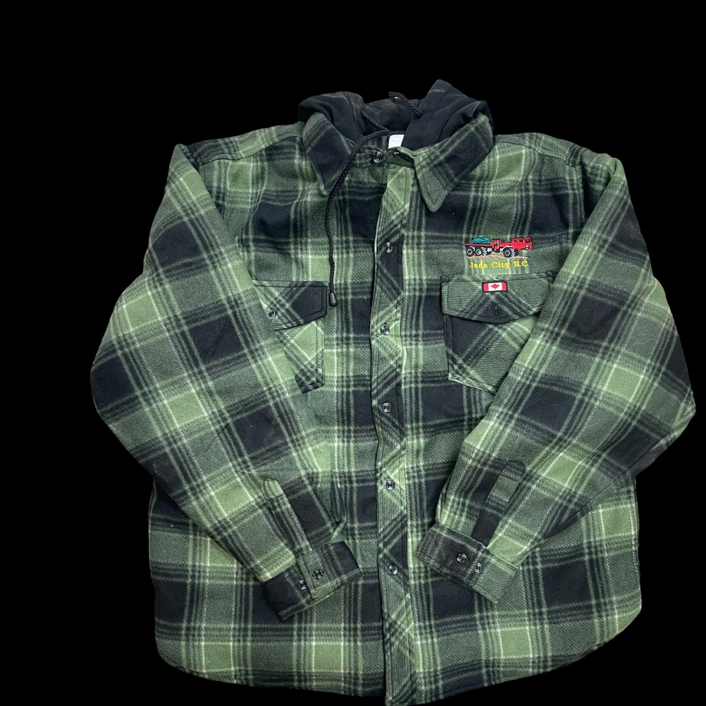 Jade City Fleece Plaid Jacket