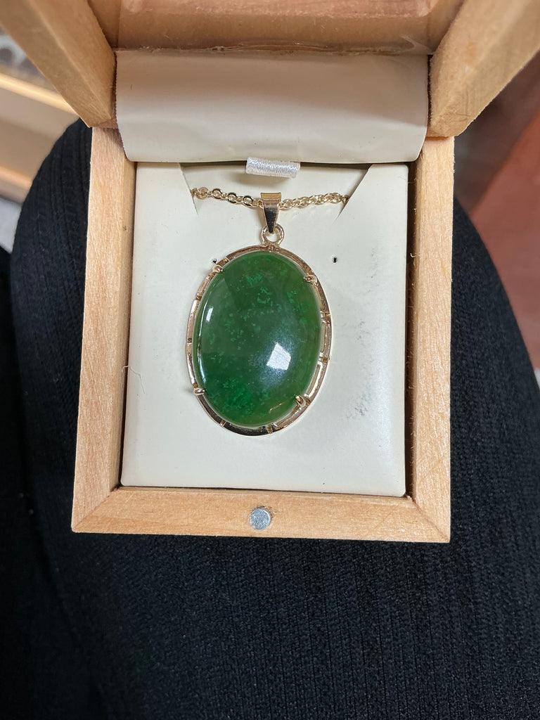 Jade Oval Pendant