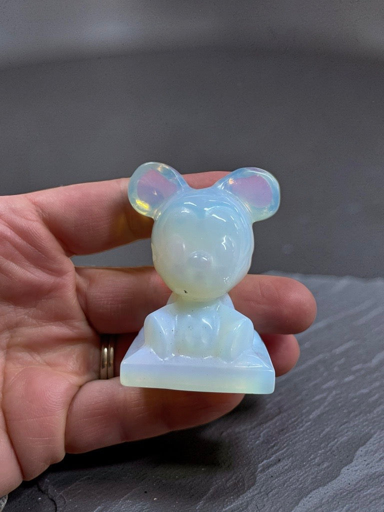 Opalite Mickey Mouse Carving