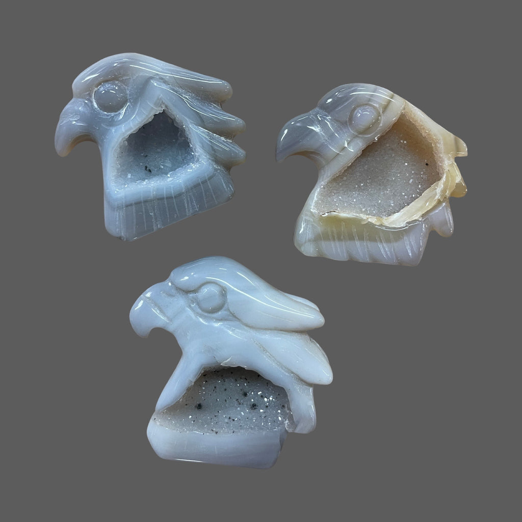 Agate Geode Eagle Head