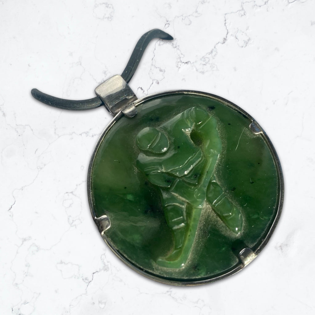 Jade Hockey Olympic Pendant