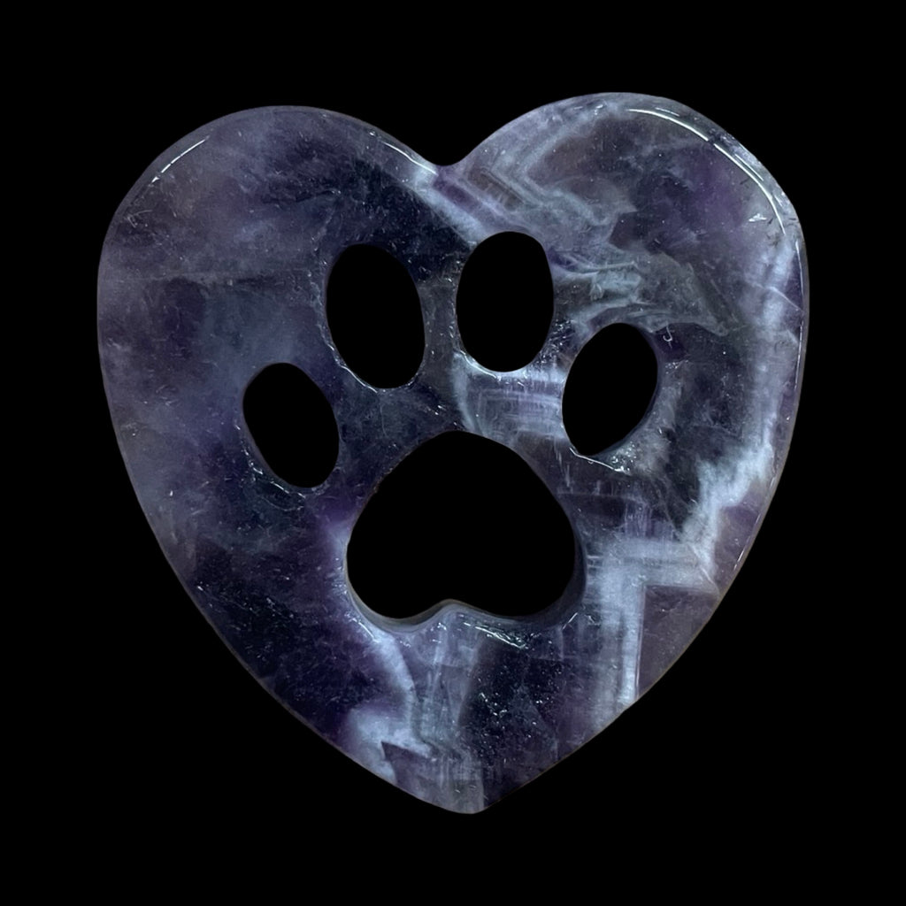 Heart Dog Paw Medallion