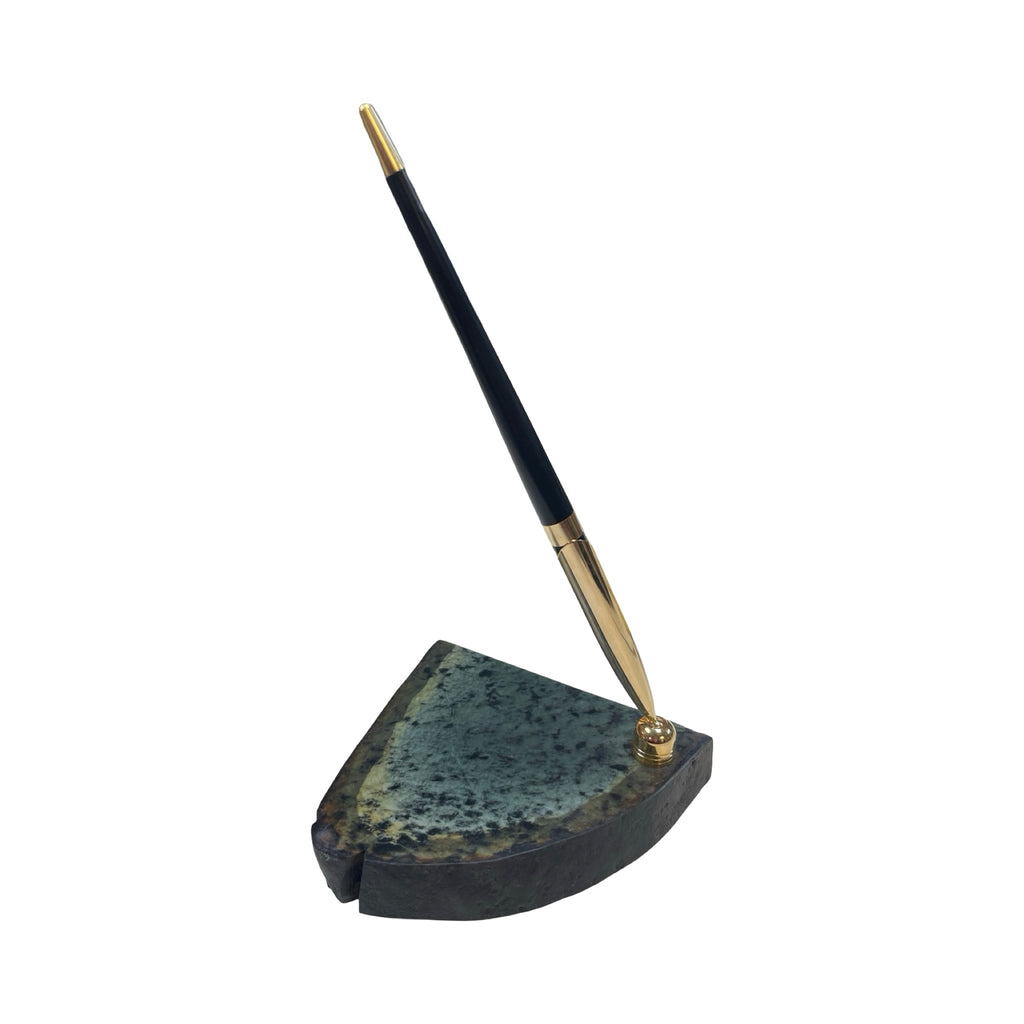 River Boulder Jade Pen Holder