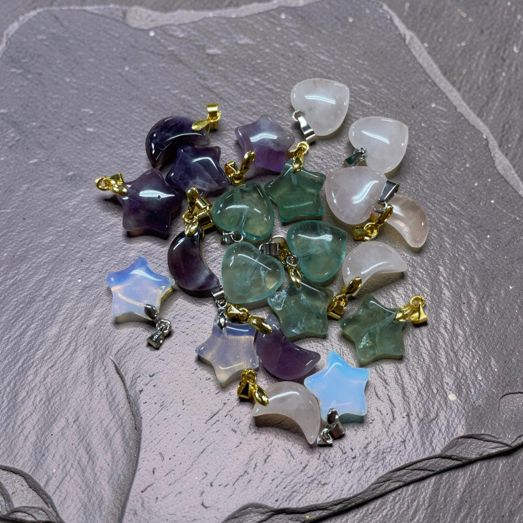 Charms- Star, Moon, Heart