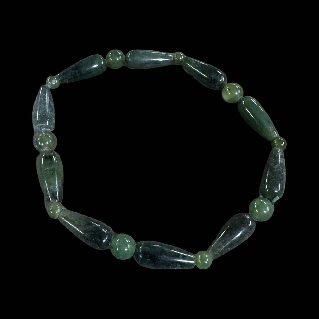Mixed jade beaded bracelets