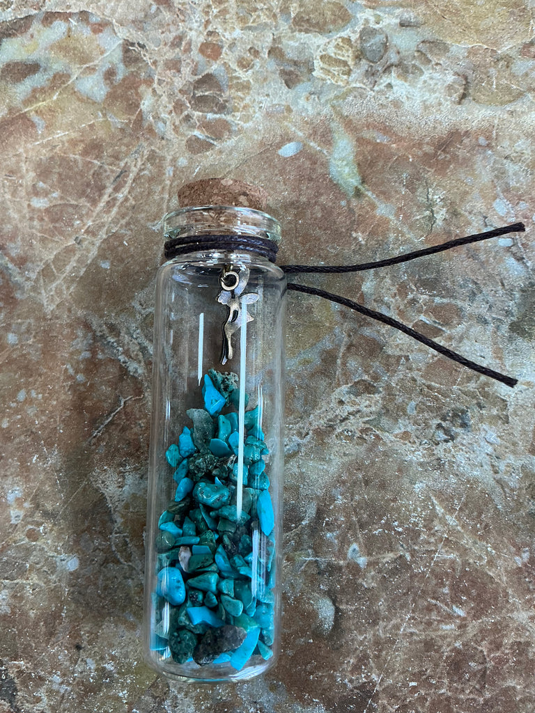 Gem Bottle with Charm - sold individually