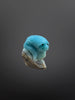 Stone Sloth - Amazonite or Zoisite with Ruby