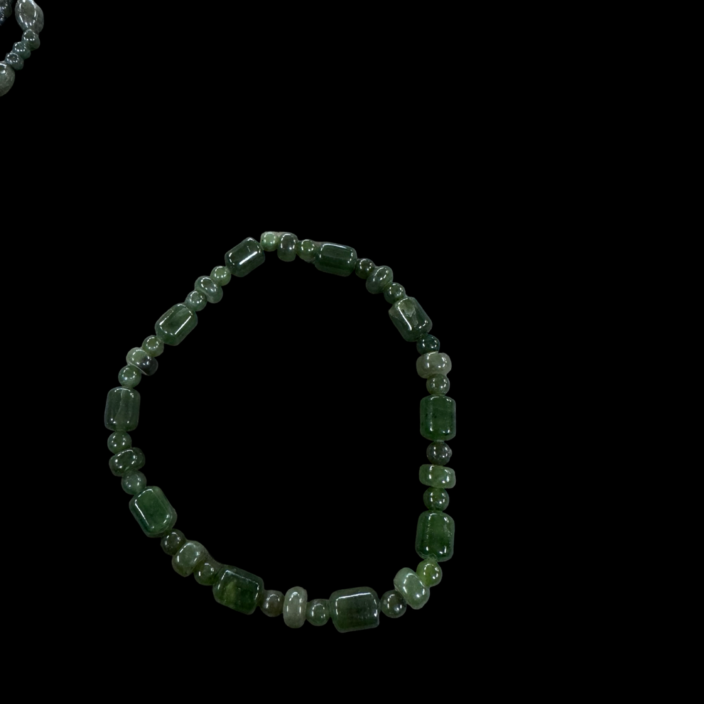 Mixed jade beaded bracelets