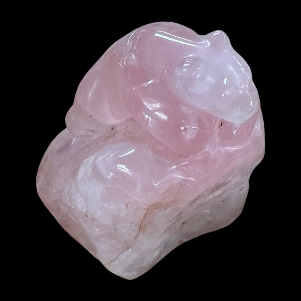 Rose Quartz Bears on base