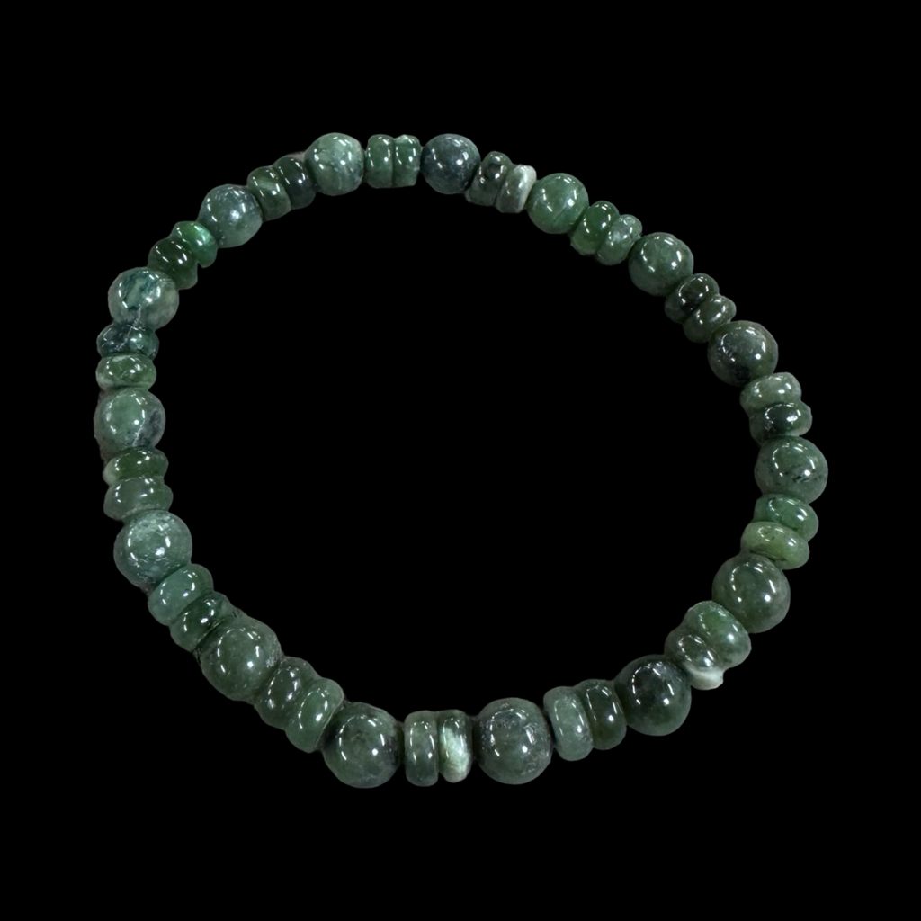 Mixed jade beaded bracelets