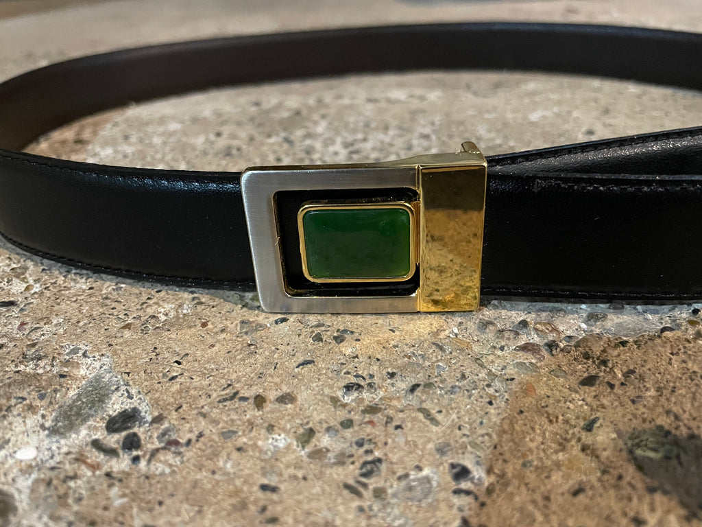 Jade Belt Buckle with Belt