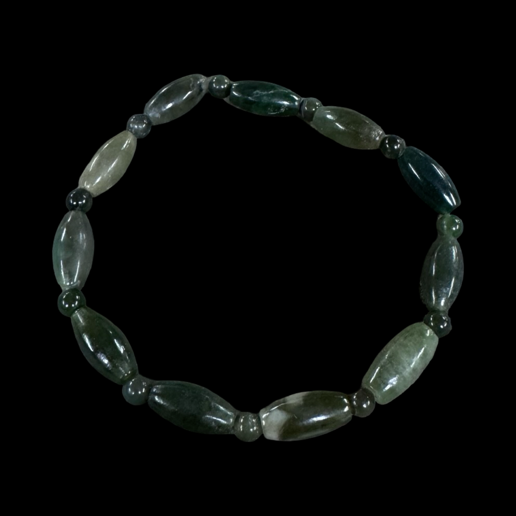 Mixed jade beaded bracelets