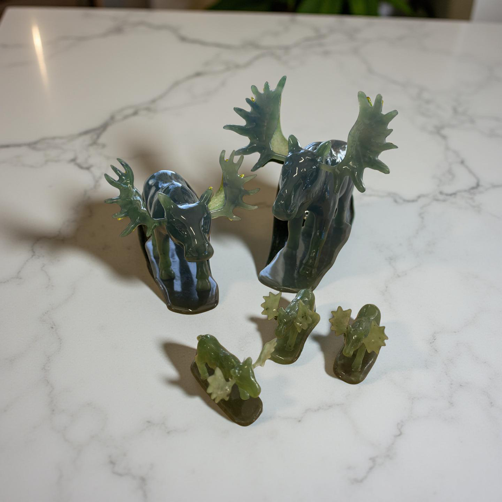 Jade Moose with base