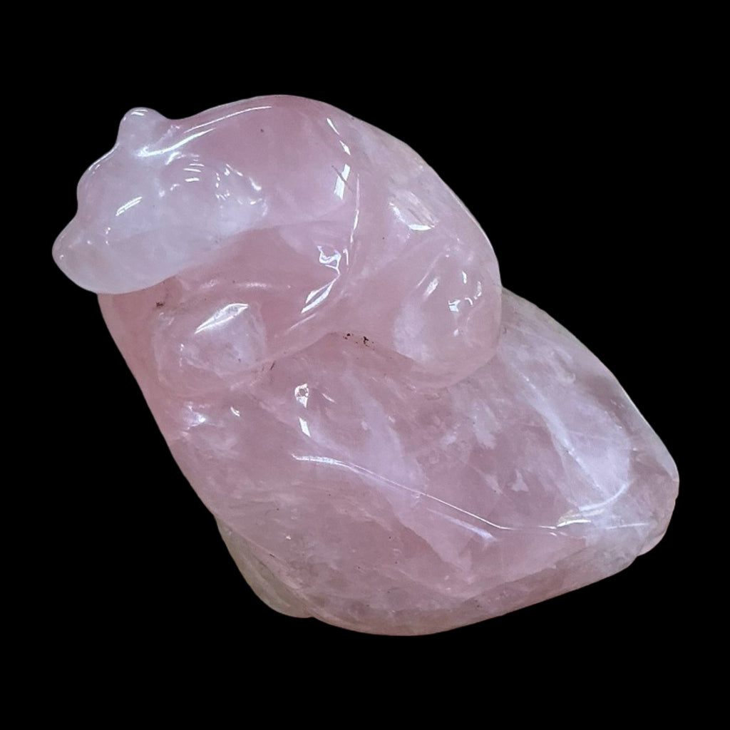 Rose Quartz Bears on base