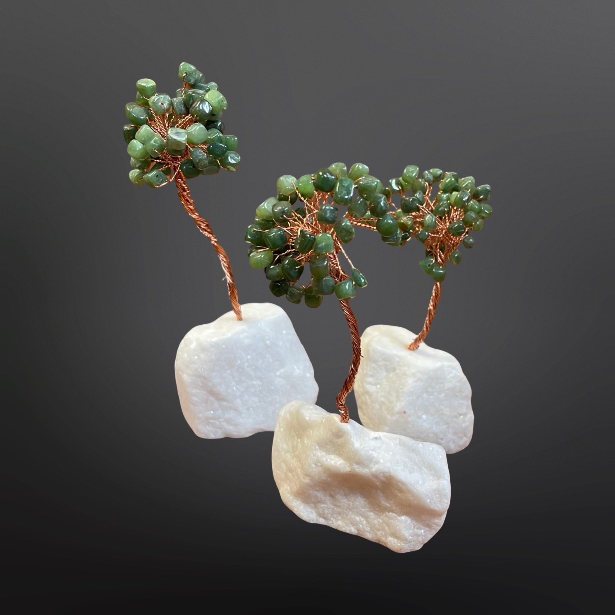 marble jade plant Jade Tree on Star Marble Base | Jade City Jade Store