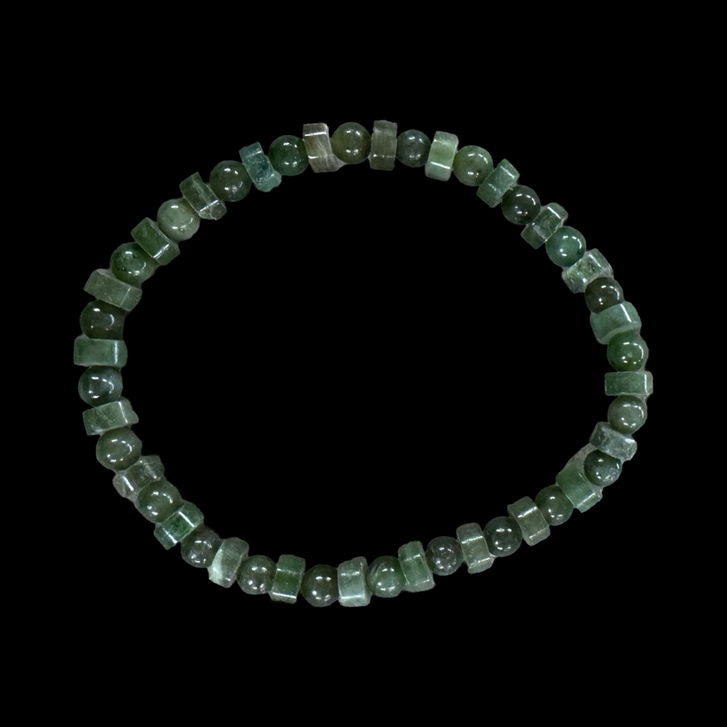 Mixed jade beaded bracelets