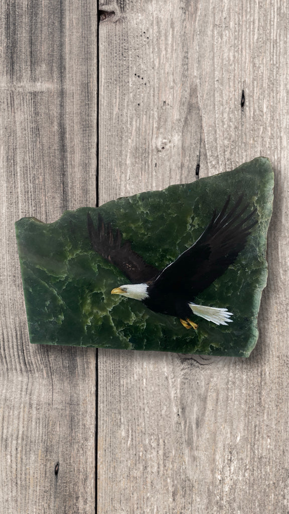 Eagle Painting on Jade