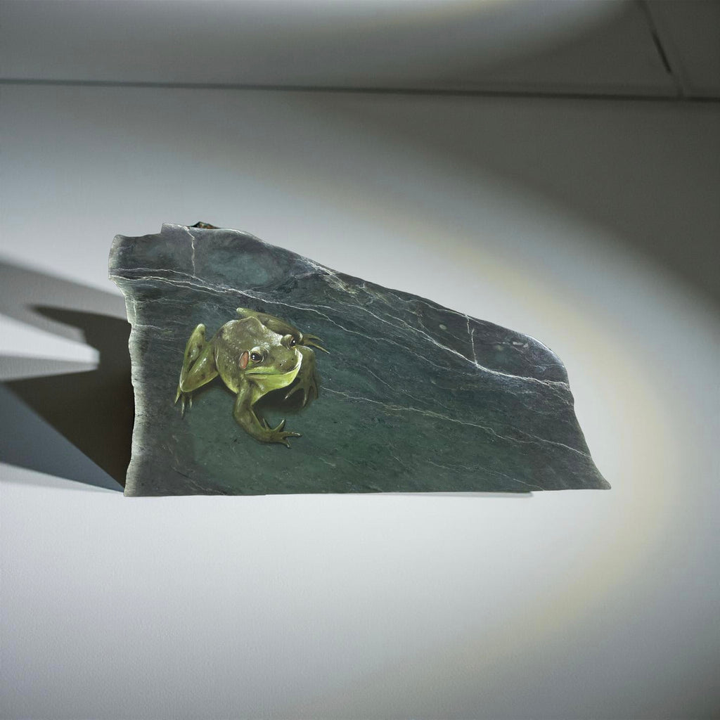 Frog Painting on Jade