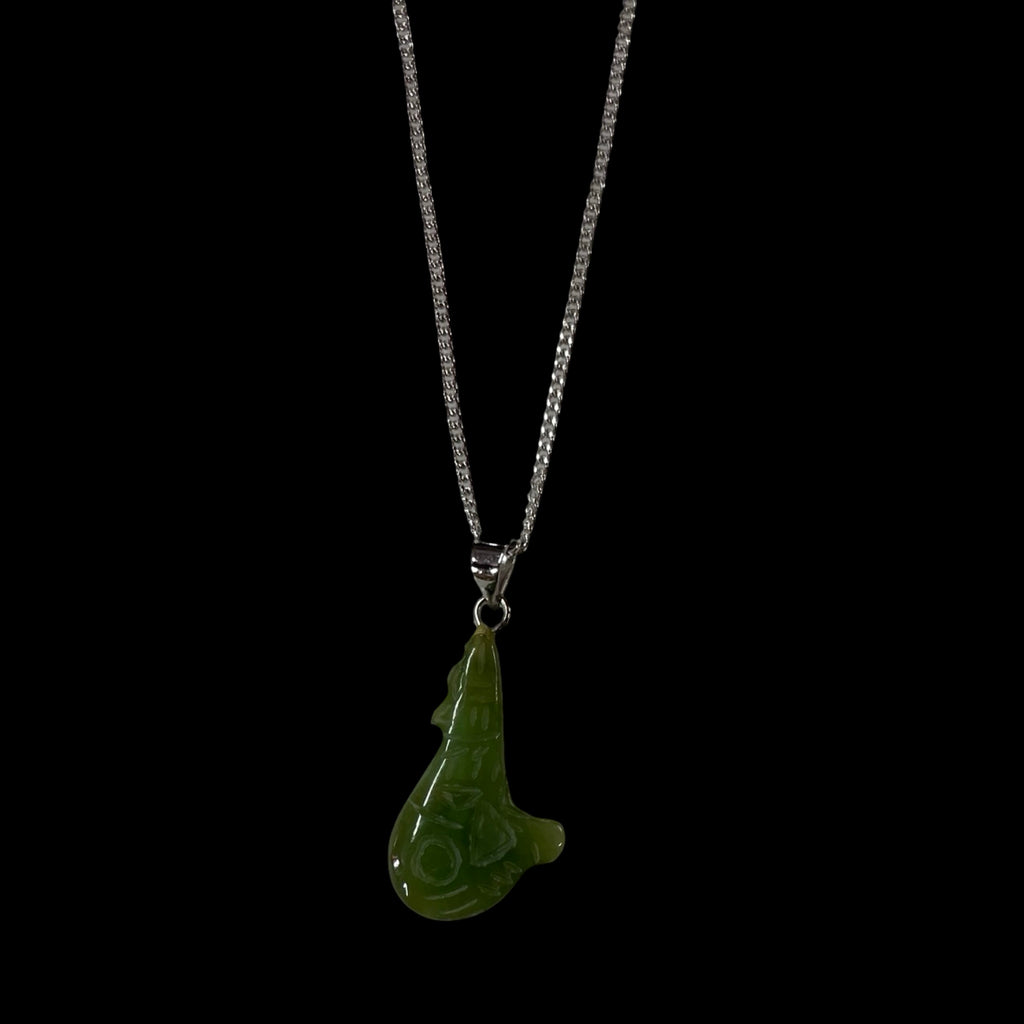 Jade Wolf Totem Necklace