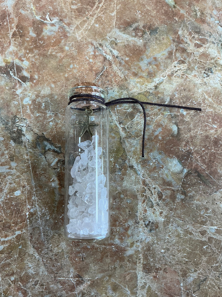 Gem Bottle with Charm - sold individually