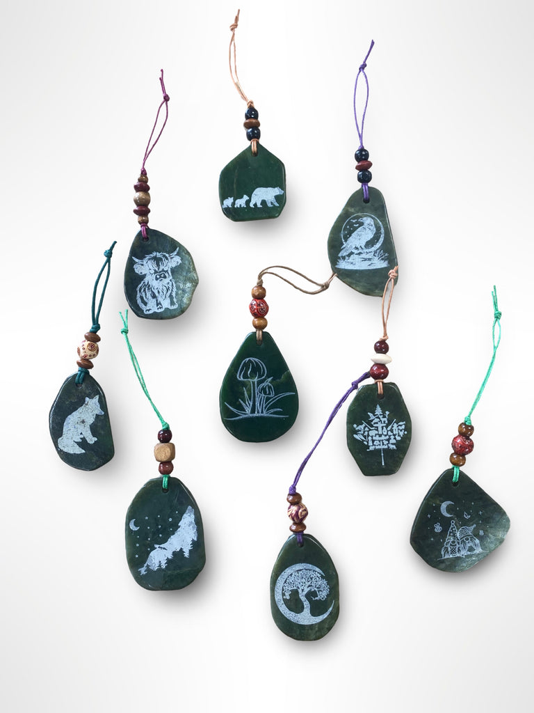 Jade Sun Catchers with a Print