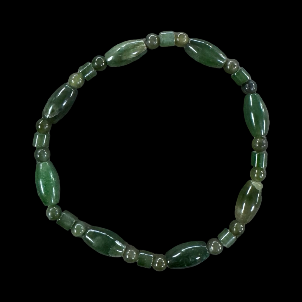 Mixed jade beaded bracelets