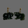 Jade Bear Earrings
