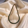 Jade and Stainless Beaded Necklace