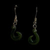 Jade Maori Hook Earrings