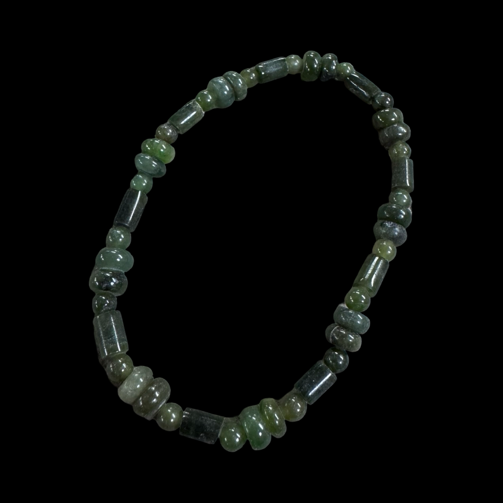 Mixed jade beaded bracelets
