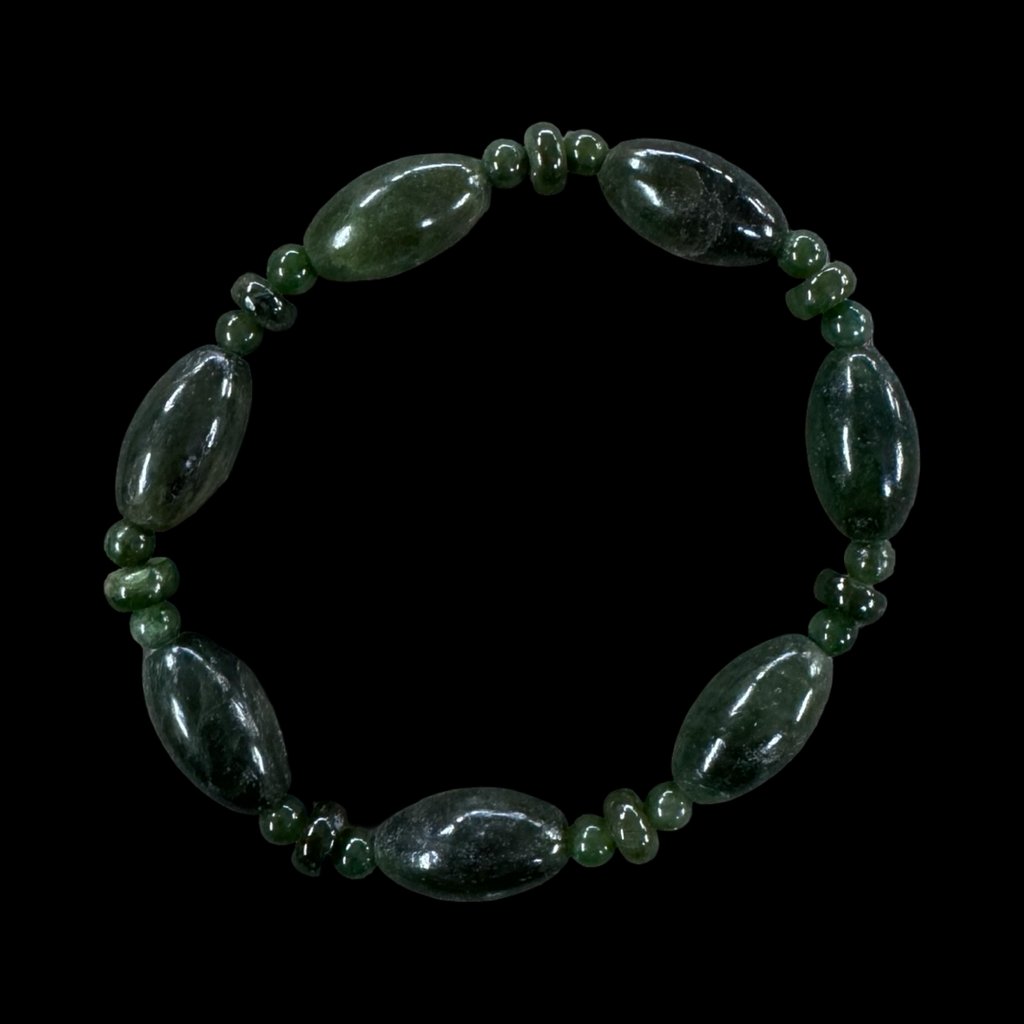 Mixed jade beaded bracelets