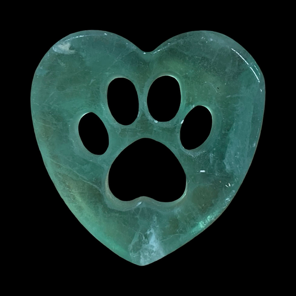 Heart Dog Paw Medallion