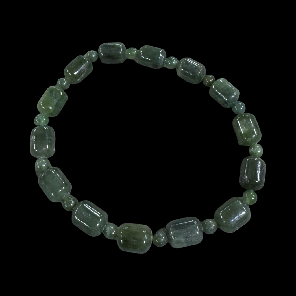 Mixed jade beaded bracelets