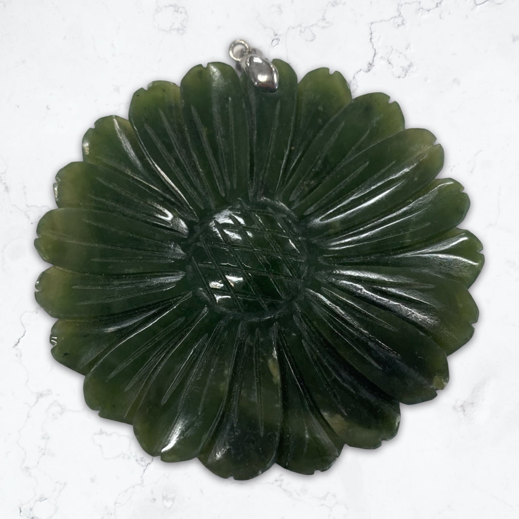 Jade Flower Pendant