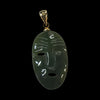 Jade Mask Earrings and Pendant