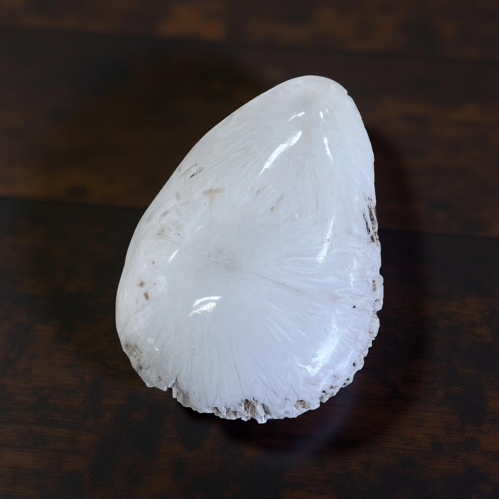 Scolocite with Stilbite from India