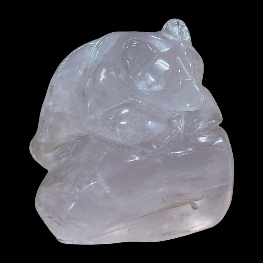 Rose Quartz Bears on base