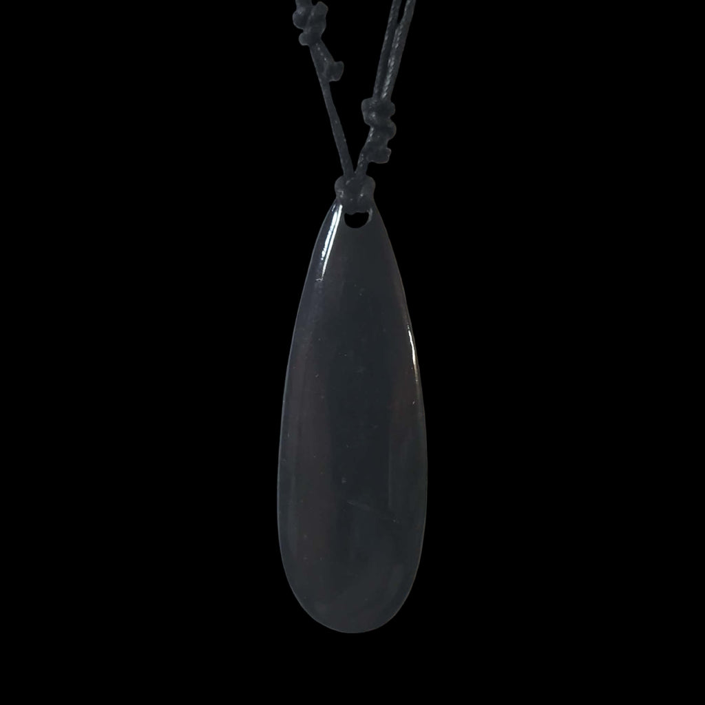 Black Jade Teardrop Pendant