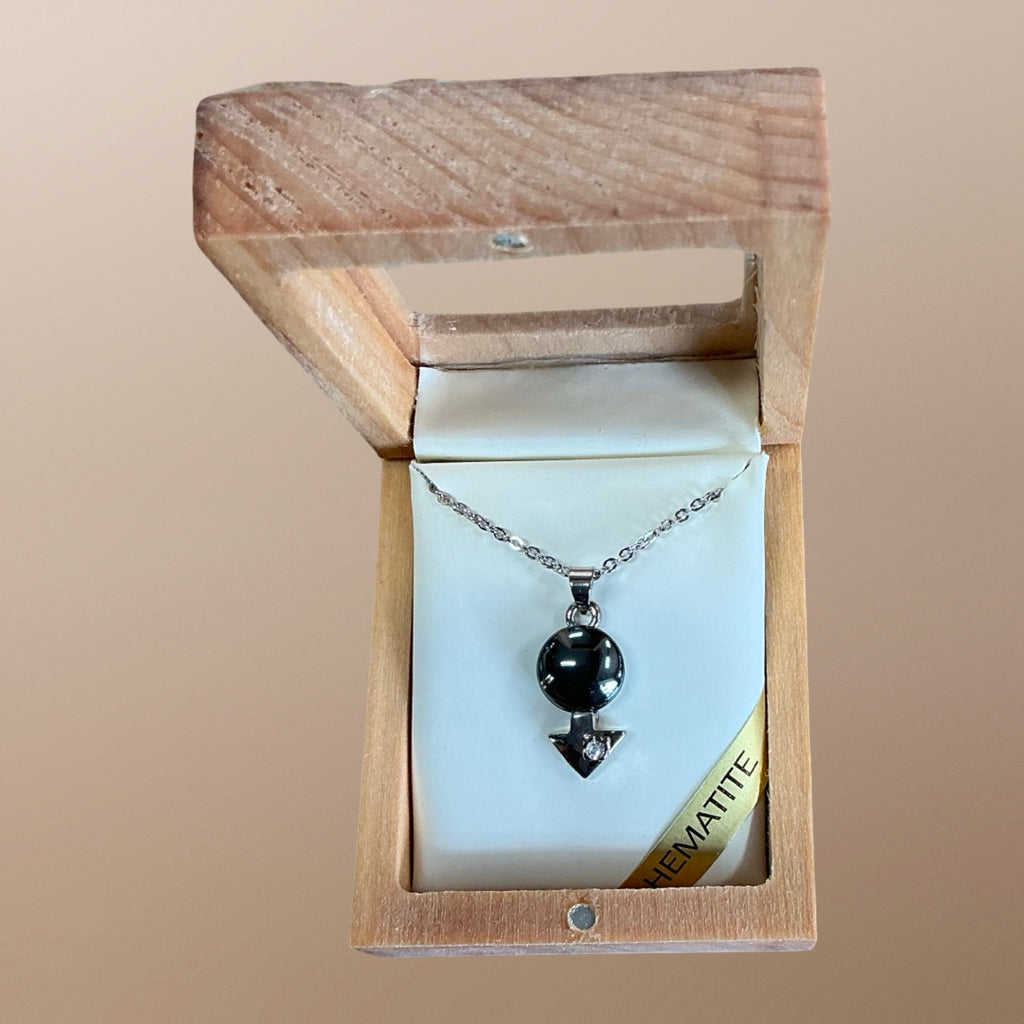 Hematite Arrow Necklace
