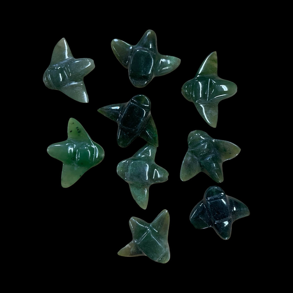 Jade plane bead