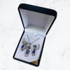 Lapis Lazuli Cats Set (earrings, necklace)