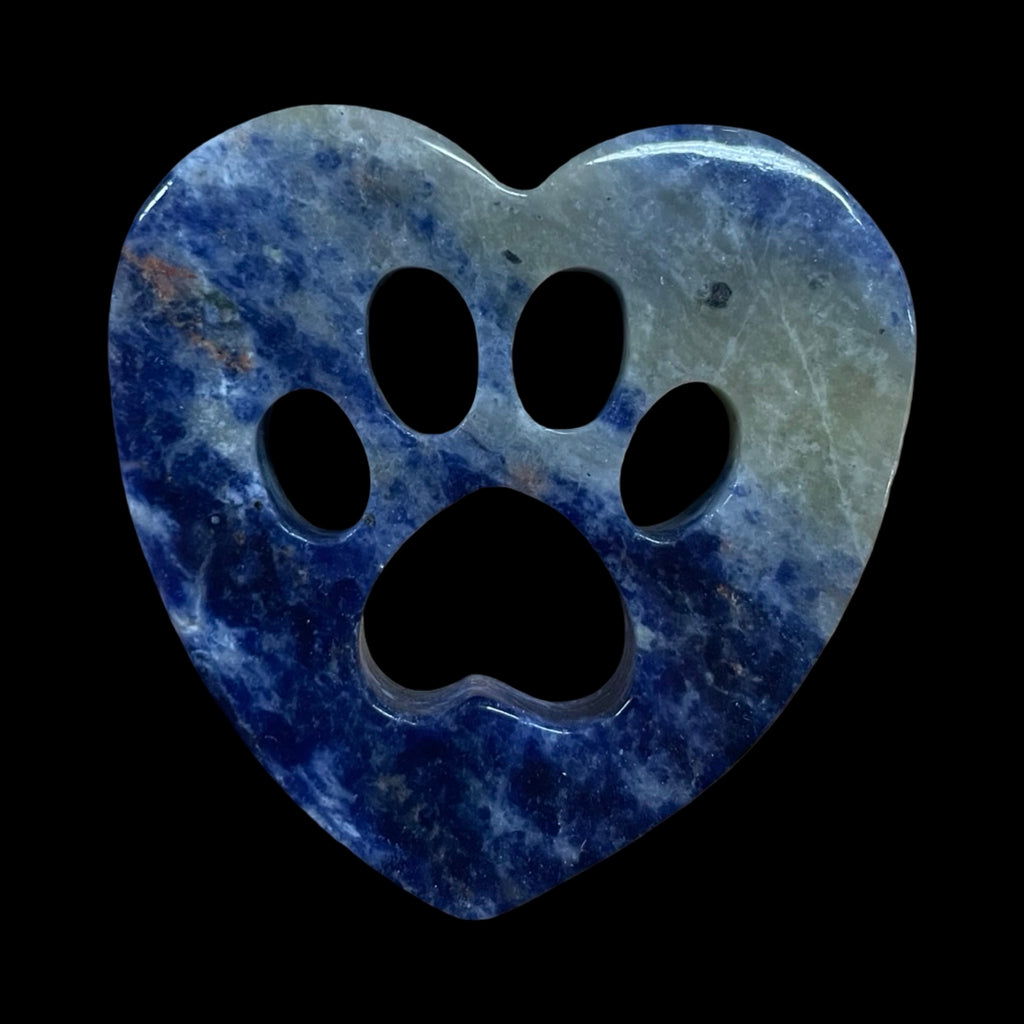 Heart Dog Paw Medallion