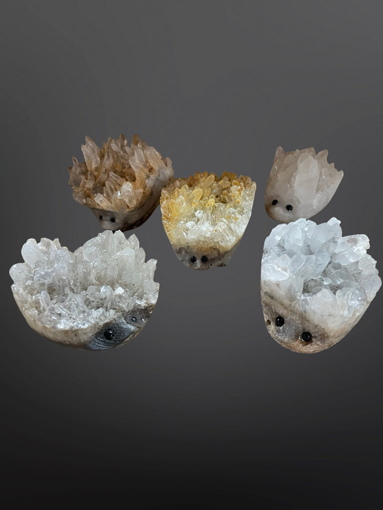 Stone- Quartz Hedgehogs